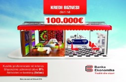 OFERTË SPECIALE PËR KREDI PËR BIZNESE DERI NË 100,000 EUR