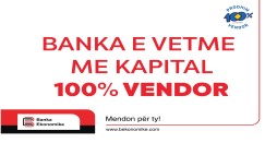 Banka e vetme me kapital 100% VENDOR