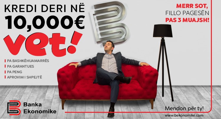 Kredi Individuale deri në 10,000 Eur, VET!