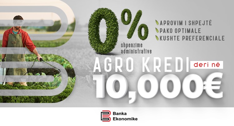 Agro kredi deri në 10.000 Eur