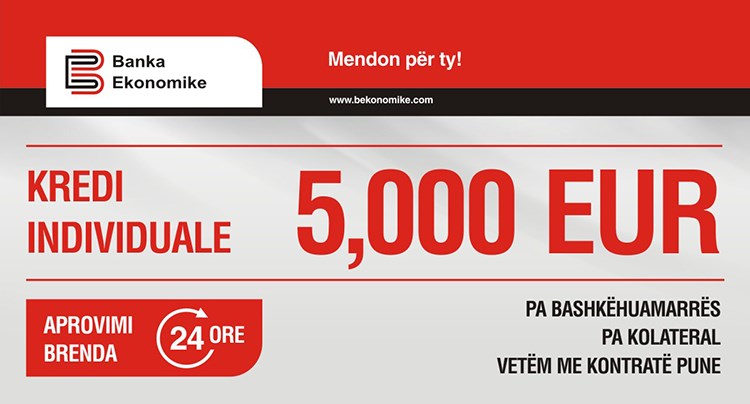 Kredia Individuale deri në 5000 Eur