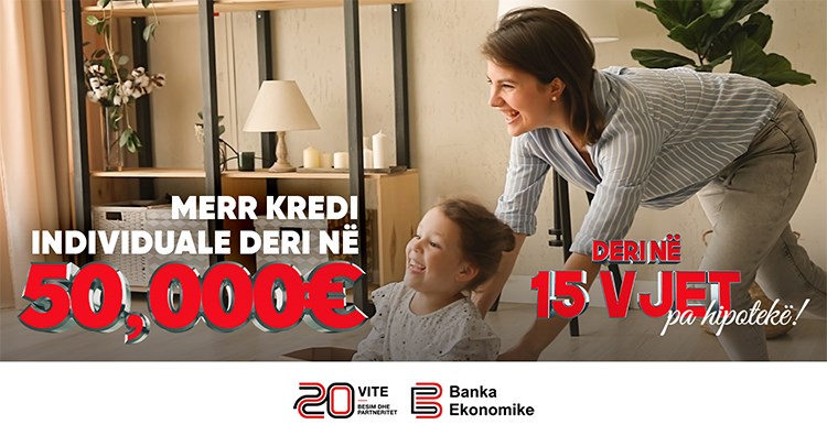 KREDI INDIVIDUALE DERI NË 50,000 EURO